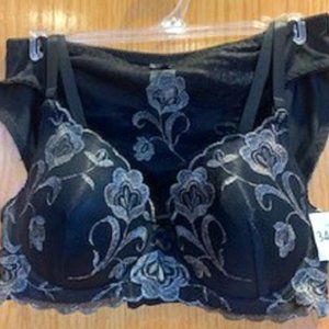 NWT Rampage Intimates Lace Demi Bra 34C & Panty M